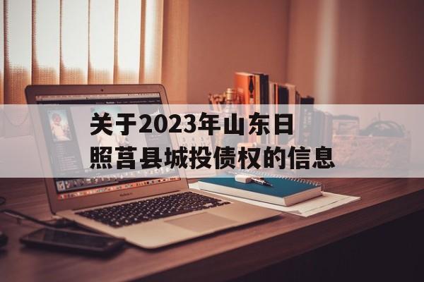 关于2023年山东日照莒县城投债权的信息