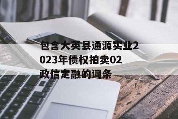 包含大英县通源实业2023年债权拍卖02政信定融的词条