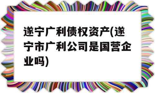 遂宁广利债权资产(遂宁市广利公司是国营企业吗)