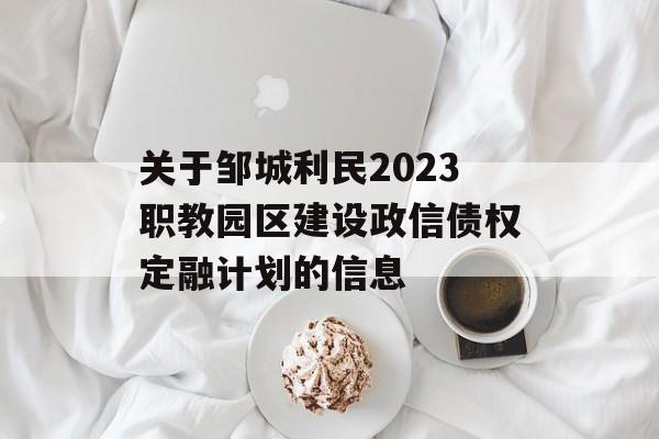 关于邹城利民2023职教园区建设政信债权定融计划的信息