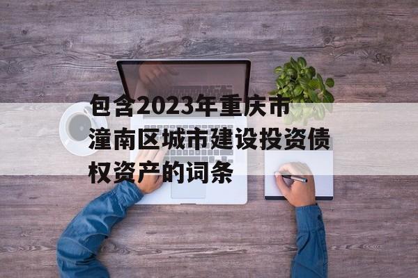 包含2023年重庆市潼南区城市建设投资债权资产的词条