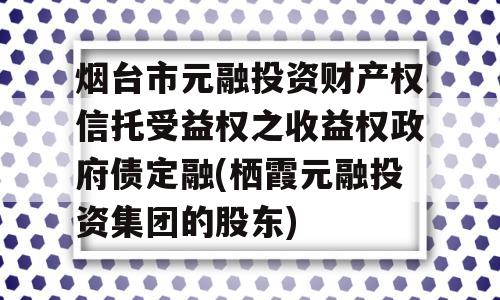 烟台市元融投资财产权信托受益权之收益权政府债定融(栖霞元融投资集团的股东)