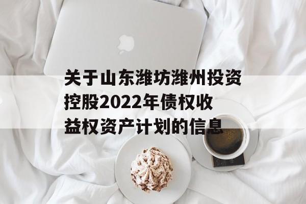 关于山东潍坊潍州投资控股2022年债权收益权资产计划的信息