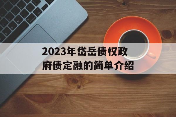 2023年岱岳债权政府债定融的简单介绍