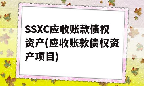 SSXC应收账款债权资产(应收账款债权资产项目)