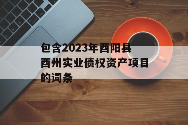 包含2023年酉阳县酉州实业债权资产项目的词条