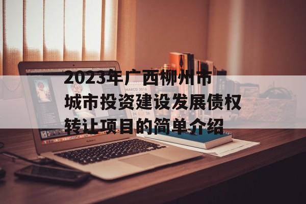 2023年广西柳州市城市投资建设发展债权转让项目的简单介绍