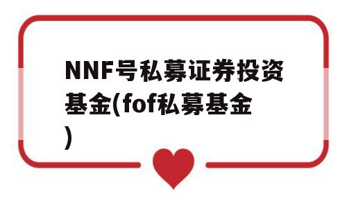 NNF号私募证券投资基金(fof私募基金)