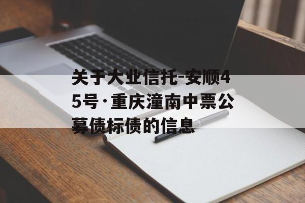 关于大业信托-安顺45号·重庆潼南中票公募债标债的信息