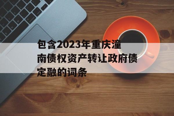 包含2023年重庆潼南债权资产转让政府债定融的词条