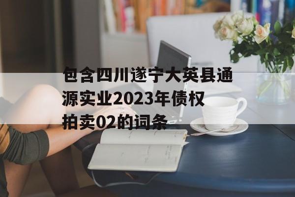 包含四川遂宁大英县通源实业2023年债权拍卖02的词条