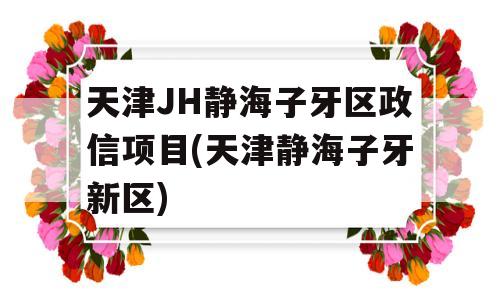 天津JH静海子牙区政信项目(天津静海子牙新区)