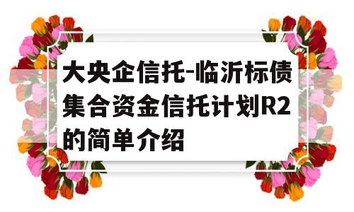 大央企信托-临沂标债集合资金信托计划R2的简单介绍