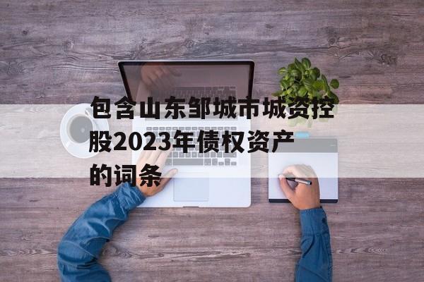 包含山东邹城市城资控股2023年债权资产的词条