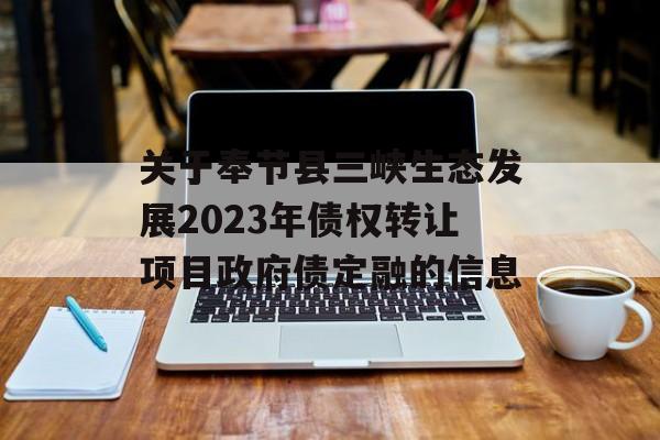 关于奉节县三峡生态发展2023年债权转让项目政府债定融的信息