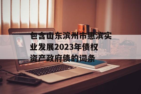 包含山东滨州市惠滨实业发展2023年债权资产政府债的词条