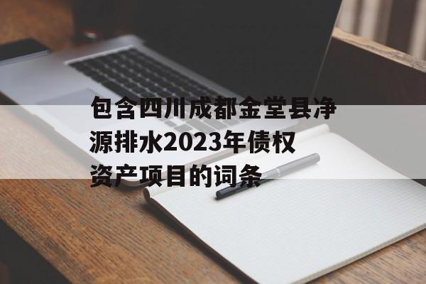 包含四川成都金堂县净源排水2023年债权资产项目的词条