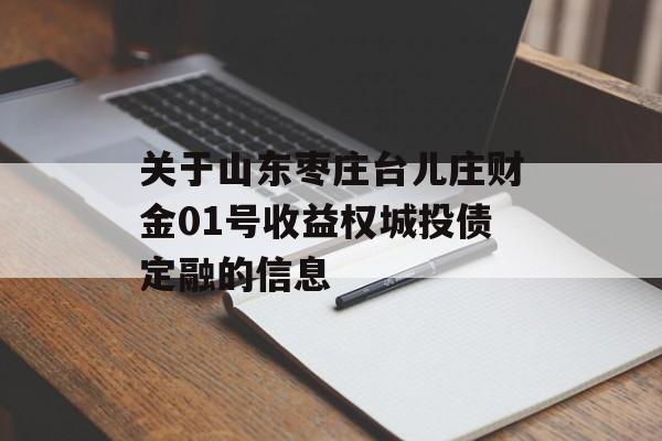 关于山东枣庄台儿庄财金01号收益权城投债定融的信息