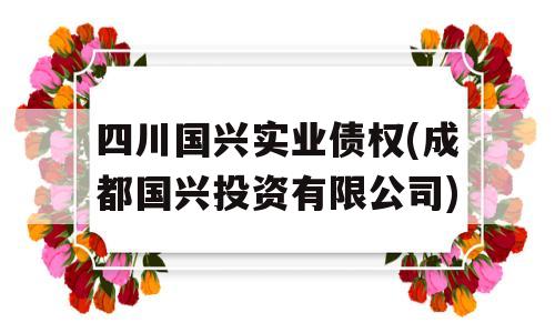 四川国兴实业债权(成都国兴投资有限公司)