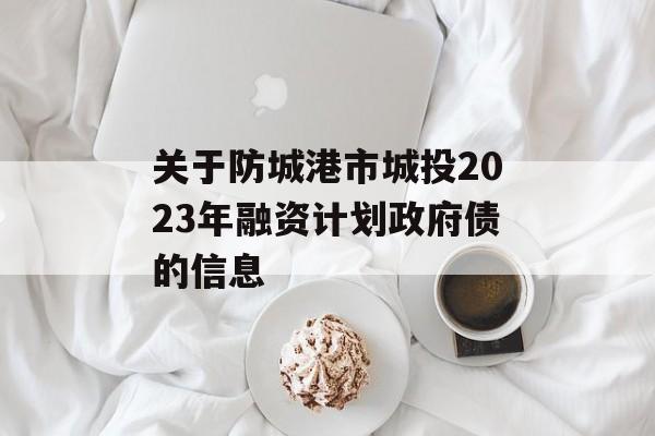 关于防城港市城投2023年融资计划政府债的信息