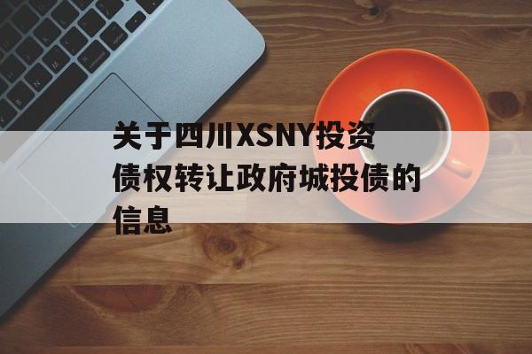 关于四川XSNY投资债权转让政府城投债的信息