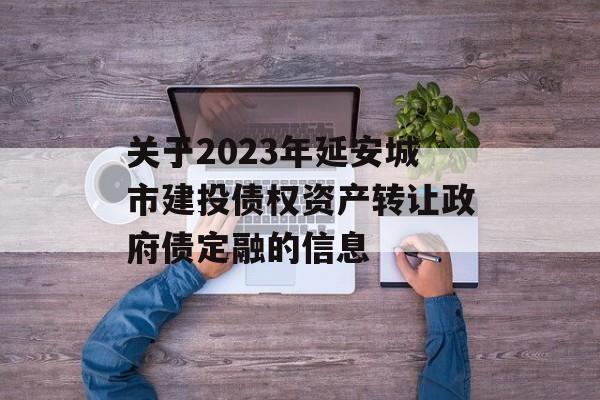 关于2023年延安城市建投债权资产转让政府债定融的信息